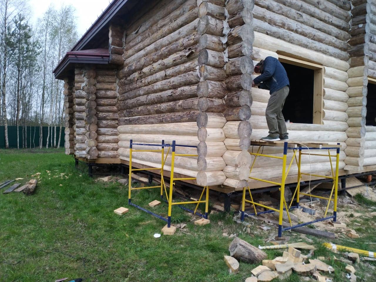 Пакля в деревянном доме