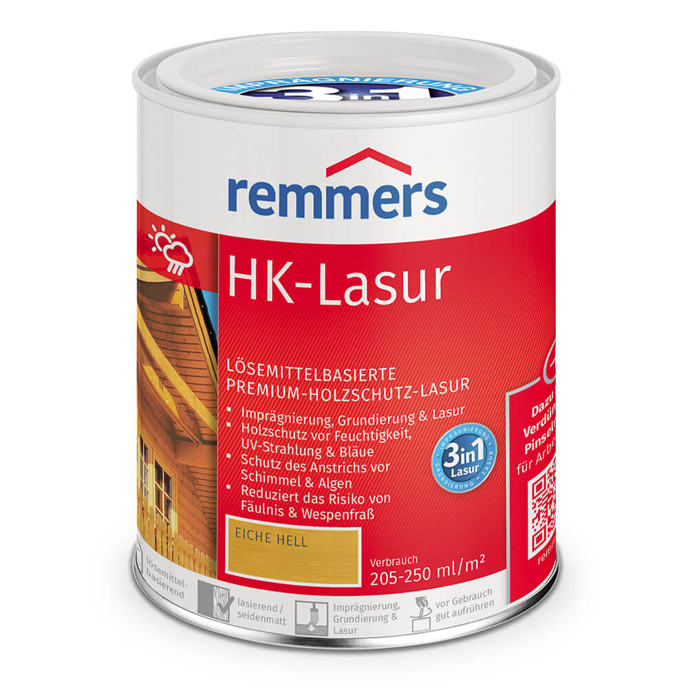 Нанесение HK-Lasur Remmers (ХК-Лазурь Реммерс) на стены и торцы;